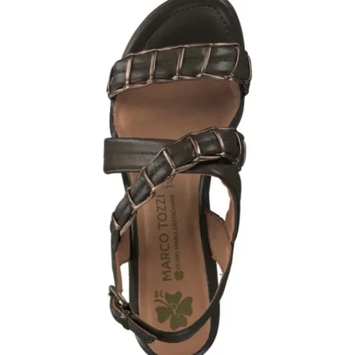 Damen Marco Tozzi Sandaletten<88705, Keilsandaletten, Damen, Grün