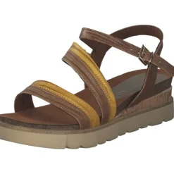 Damen Marco Tozzi Sandalen<28515, Klassische Sandalen, Damen, cognac