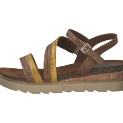 Damen Marco Tozzi Sandalen<28515, Klassische Sandalen, Damen, cognac