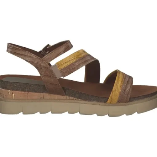 Damen Marco Tozzi Sandalen<28515, Klassische Sandalen, Damen, cognac