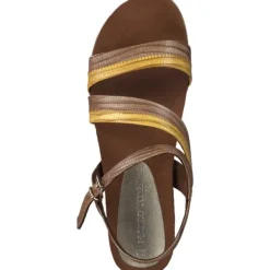 Damen Marco Tozzi Sandalen<28515, Klassische Sandalen, Damen, cognac