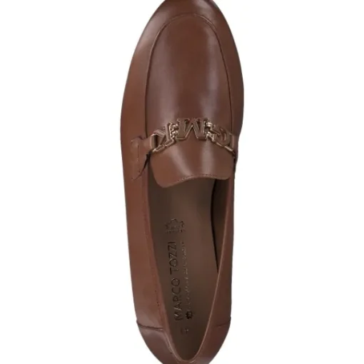 Damen Marco Tozzi Slipper<2-84200-42/347, Mokassins, Damen, Braun (Cognac Nappa)