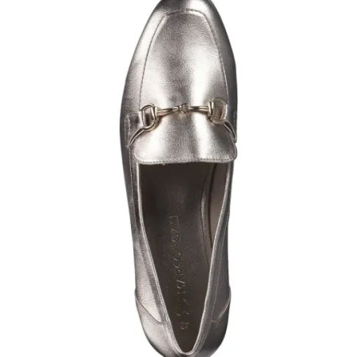 Damen Marco Tozzi Slipper<24213, Mokassins, Damen, PLATINUM