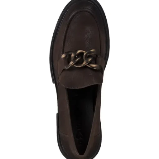 Damen Marco Tozzi Slipper<24705, Mokassins, Damen, CAFE NUBUCK