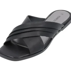 Damen Marco Tozzi Pantoletten & Badeschuhe<27171, Pantoletten, Damen, Schwarz