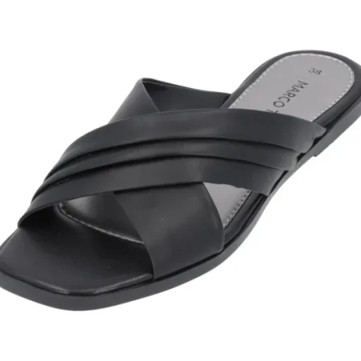 Damen Marco Tozzi Pantoletten & Badeschuhe<27171, Pantoletten, Damen, Schwarz
