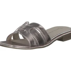 Damen Marco Tozzi Pantoletten & Badeschuhe<27152, Plateau-Pantoletten, Damen, Gold (Platinum)