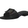 Damen Marco Tozzi Pantoletten & Badeschuhe<27100, Plateau-Pantoletten, Damen, Schwarz