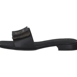 Damen Marco Tozzi Pantoletten & Badeschuhe<27100, Plateau-Pantoletten, Damen, Schwarz