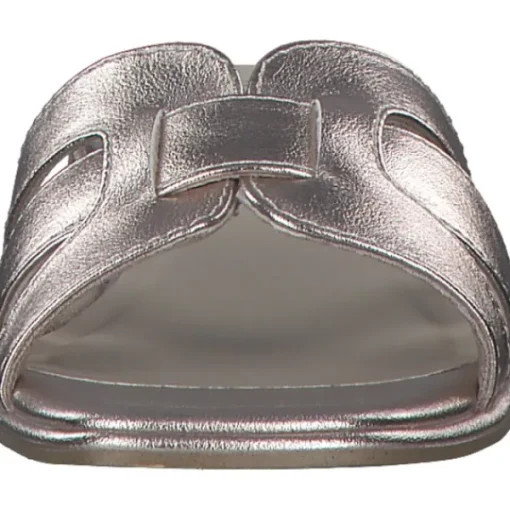 Damen Marco Tozzi Pantoletten & Badeschuhe<27152, Plateau-Pantoletten, Damen, Gold (Platinum)