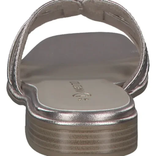 Damen Marco Tozzi Pantoletten & Badeschuhe<27152, Plateau-Pantoletten, Damen, Gold (Platinum)