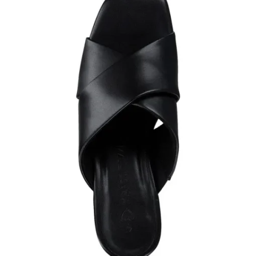 Damen Marco Tozzi Pantoletten & Badeschuhe<27206, Plateau-Pantoletten, Damen, black