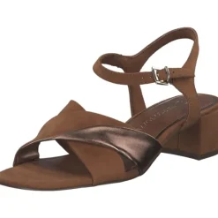 Damen Marco Tozzi Sandaletten<28040, Plateau-Sandaletten, Damen, Braun