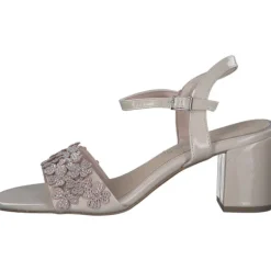 Damen Marco Tozzi Sandaletten<88300, Plateau-Sandaletten, Damen, Beige (Powder)