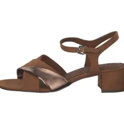 Damen Marco Tozzi Sandaletten<28040, Plateau-Sandaletten, Damen, Braun