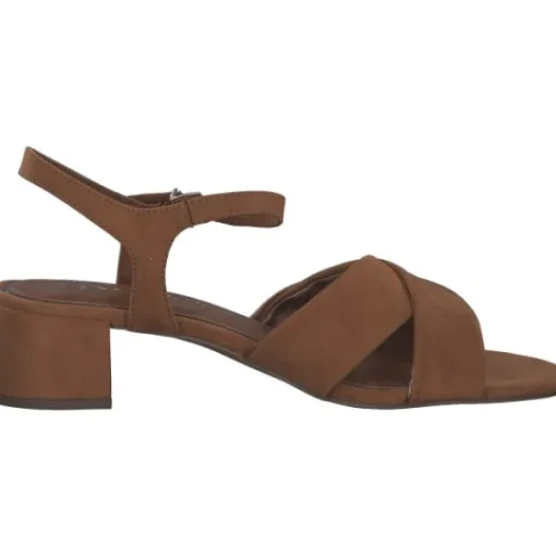 Damen Marco Tozzi Sandaletten<28040, Plateau-Sandaletten, Damen, Braun
