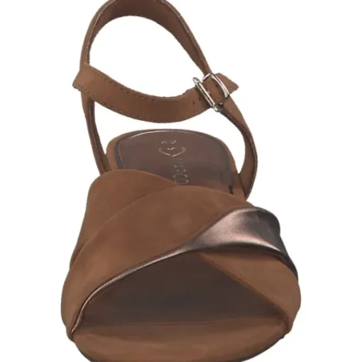 Damen Marco Tozzi Sandaletten<28040, Plateau-Sandaletten, Damen, Braun