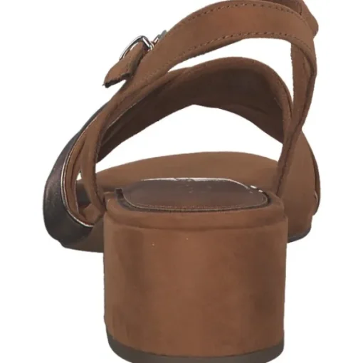 Damen Marco Tozzi Sandaletten<28040, Plateau-Sandaletten, Damen, Braun