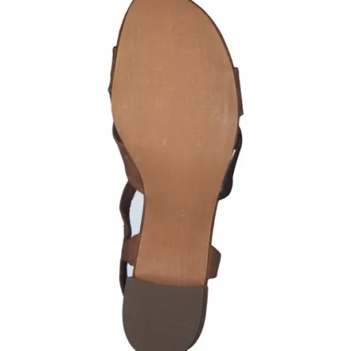 Damen Marco Tozzi Sandaletten<28040, Plateau-Sandaletten, Damen, Braun