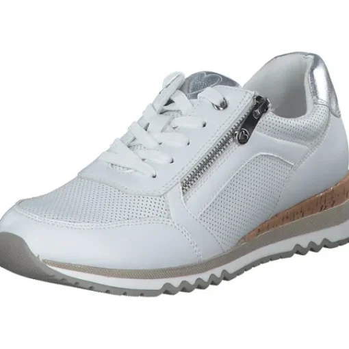Damen Marco Tozzi Klassische- & Business Schuhe<23782, Schnürschuhe, Damen, Weiß