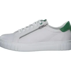 Damen Marco Tozzi Klassische- & Business Schuhe<23764, Schnürschuhe, Damen, WHITE/GREEN