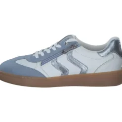 Damen Marco Tozzi Klassische- & Business Schuhe<23739-44, Schnürschuhe, Damen, WHITE/LT.BLUE COMB