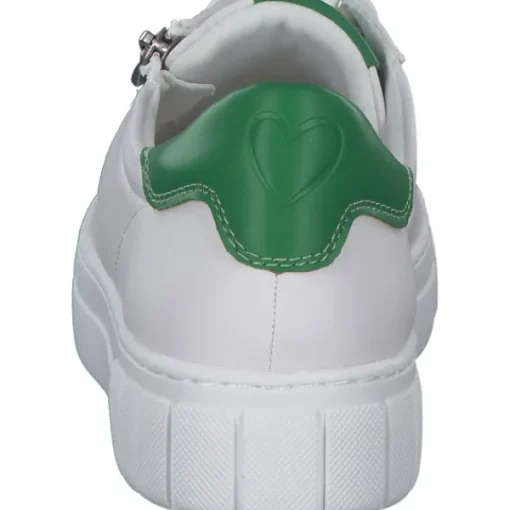 Damen Marco Tozzi Klassische- & Business Schuhe<23764, Schnürschuhe, Damen, WHITE/GREEN