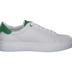 Damen Marco Tozzi Klassische- & Business Schuhe<23764, Schnürschuhe, Damen, WHITE/GREEN