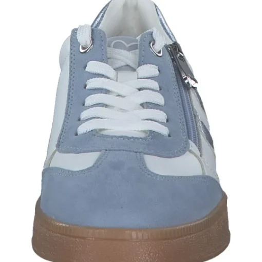 Damen Marco Tozzi Klassische- & Business Schuhe<23739-44, Schnürschuhe, Damen, WHITE/LT.BLUE COMB