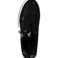 Damen Marco Tozzi Klassische- & Business Schuhe<23749, Schnürschuhe, Damen, BLACK COMB