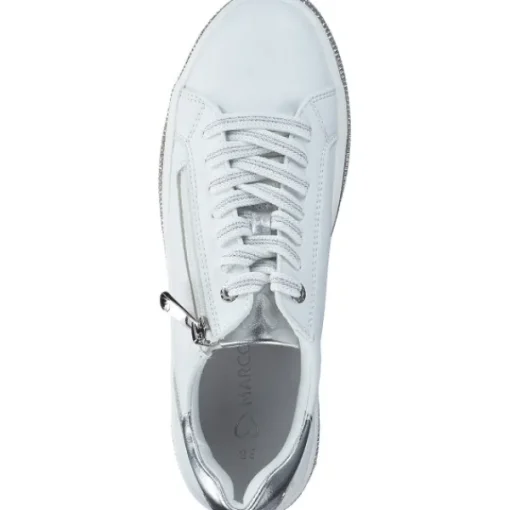 Damen Marco Tozzi Klassische- & Business Schuhe<23715, Schnürschuhe, Damen, WHITE COMB