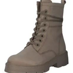 Damen Marco Tozzi Stiefel<25286, Schnürstiefeletten, Damen, Beige