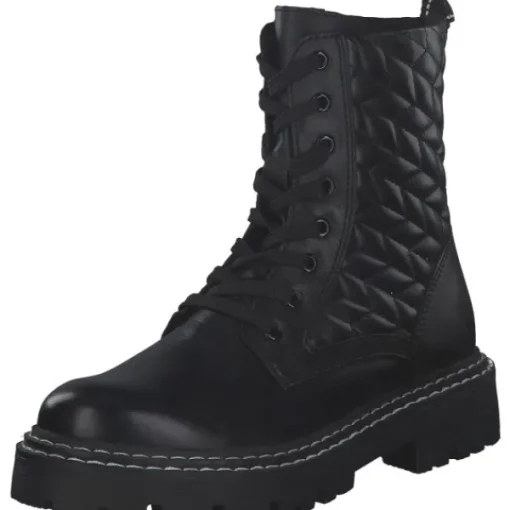 Damen Marco Tozzi Stiefel<25720, Schnürstiefeletten, Damen, Schwarz