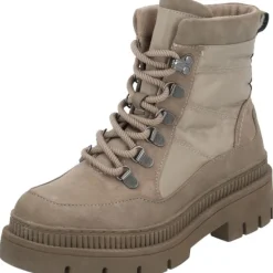 Damen Marco Tozzi Stiefel<26224, Schnürstiefel, Damen, Grau (Stone)