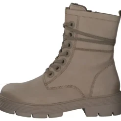 Damen Marco Tozzi Stiefel<25286, Schnürstiefeletten, Damen, Beige