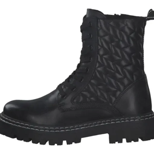Damen Marco Tozzi Stiefel<25720, Schnürstiefeletten, Damen, Schwarz