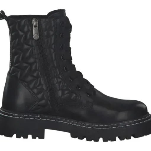Damen Marco Tozzi Stiefel<25720, Schnürstiefeletten, Damen, Schwarz