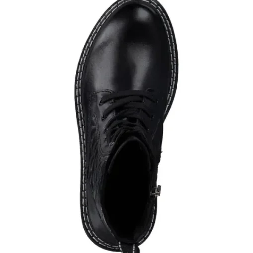 Damen Marco Tozzi Stiefel<25720, Schnürstiefeletten, Damen, Schwarz