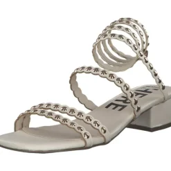 Damen Menbur Sandaletten<24704, Keilsandaletten, Damen, white (beige)