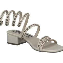 Damen Menbur Sandaletten<24704, Keilsandaletten, Damen, white (beige)