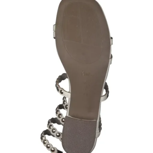 Damen Menbur Sandaletten<24704, Keilsandaletten, Damen, white (beige)