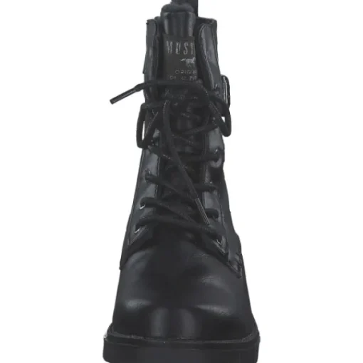 Damen Mustang Stiefel<1443601-9, Schnürstiefel, Damen, Schwarz