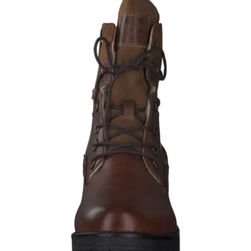 Damen Mustang Stiefel<1397602, Schnürstiefeletten, Damen, Cognac