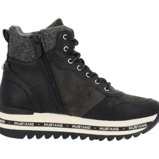 Damen Mustang Stiefel<1364505, Stiefeletten, Damen, Schwarz