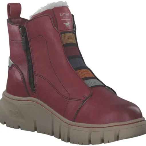 Damen Mustang Stiefel<1499606, Winterstiefeletten, Damen, Rot