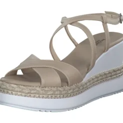 Damen NeroGiardini Sandaletten<E410560D, Plateau-Sandaletten, Damen, Beige