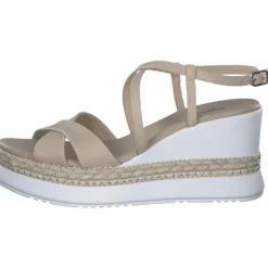 Damen NeroGiardini Sandaletten<E410560D, Plateau-Sandaletten, Damen, Beige
