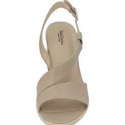 Damen NeroGiardini Sandaletten<E410440D, Plateau-Sandaletten, Damen, Beige