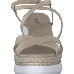 Damen NeroGiardini Sandaletten<E410560D, Plateau-Sandaletten, Damen, Beige