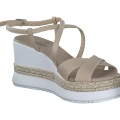 Damen NeroGiardini Sandaletten<E410560D, Plateau-Sandaletten, Damen, Beige